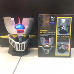 Jouets de transformation Robots 410 ml japonais Anime MAZINGER Z Transformation Robot tasses à café avec couvercle en acier inoxydable tasse bureau lait thé tasses Drinkware 231009