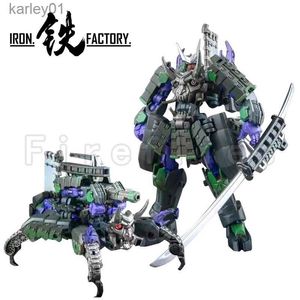 Jouets de transformation Robots 9,8 cm Iron Factory Transformation Robot Action Figure IF EX-46M Mukurokumoki Bonzaitron Samurai Anime Modèle Jouet Livraison Gratuite yq240315