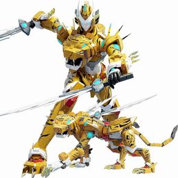 Jouets de transformation Robots Animal se transformant en jouet Robot léopard avec Robot tigre pour déformer la Figurine pour garçons de 6 à 12 ans, cadeau d'anniversaire 2400315