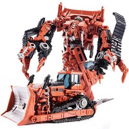 Transformation Toys Robots Bmb Aoyi Nouveau film de transformation 8-en-1 Toy Toy Ko Robot Bulldozer Engineering Vehicle Model Action Picture for Children D240517