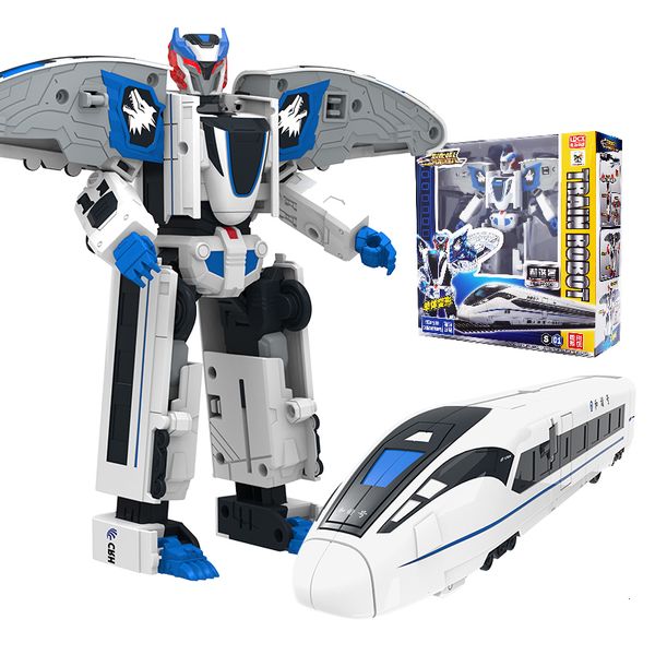 Jouets de transformation Robots Classics China High-Speed Railway Super Train Robot Transformation Toy Deformation Car Action Figure CHSR Toy for Kids Toys 230617