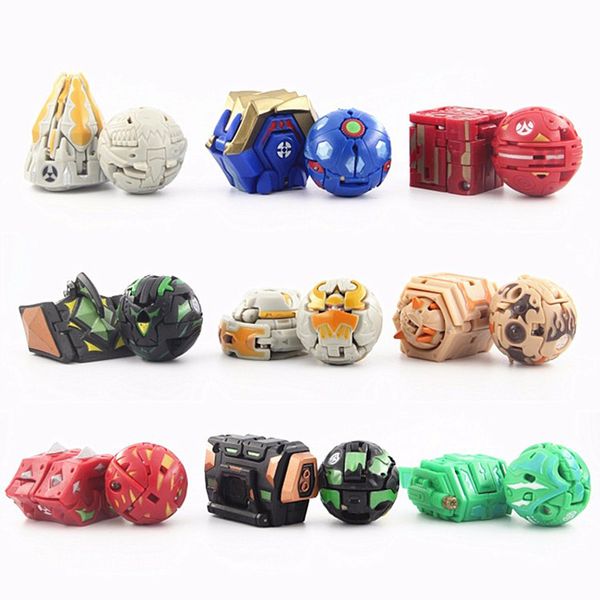 Jouets de transformation Robots Déformation Animal Action Toy Figures Diamètre 3.5cm Capsule Aléatoire Envoyer Pas de Répétition Cartes Gratuites pour Cadeau Dragon Dinosaure Jouets 230621