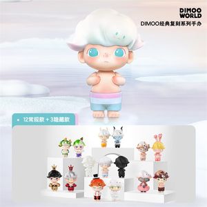 TOYS TOYS ROBOTS DIMO Retro Series Box 1pc 12pcs popmart Action Figure Collectible Figurine Cute Toy 230810