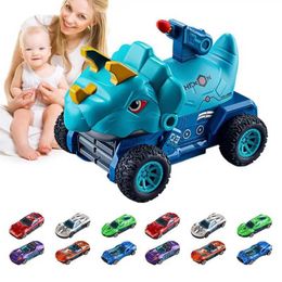 Jouets de transformation Robots dinosaures jouets pour enfants jouets de voiture de transformation inertielle ensemble de jouets colorés pour garçons et filles ensemble de jouets colorés pour l'amélioration 2400315