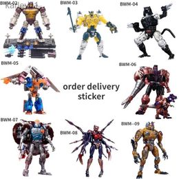 Juguetes de transformación Robots En stock Juguetes de deformación TA super guerrero BWM personajes de la serie colección de muñecas móviles orden de regalo hecho a mano para enviar pegatinas yq240315