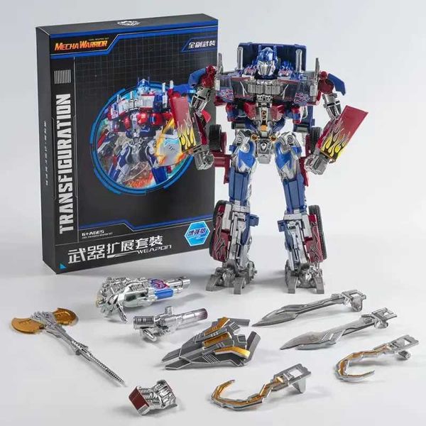 Robots de jouets de transformation en stock sk01 Autobots leader OP KO.SS05.Big Metal 30cm 12in Robot Action Figure Toy Gift Y240523