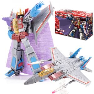 JINBAO FG04 Starscream Transformer Toy - Collectible Aircraft Robot with Stand, Cape, and Crown