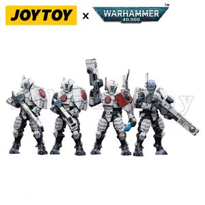 Transformation Toys Robots Joytoy 1/18 Action Figure 4PCS / SET 40K T'AU Empire Fire Warrior Anime Collection 230811