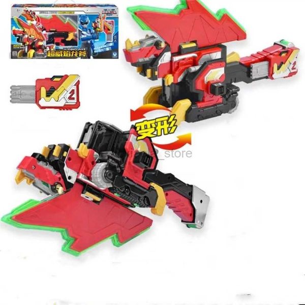 Jouets de transformation Robots Mini Force V Rangers transformant des épées jouets avec des Figurines sonores et lumineuses Mini Force X Shark Deformation Gun Dinosaur Toys 2400315