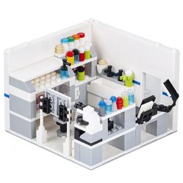 Transformatiespeelgoed Robots MOC4050 Compatibele City Series Set Bricks MOC Ziekenhuis Apotheek Laboratorium Lab Modelonderdelen DIY Bouwstenen Speelgoed voor kinderen 231010