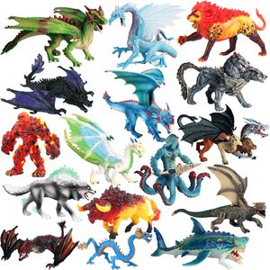 Jouets de transformation Robots Mythical Animal Original Savage Dinosaur Simulation Dragon Devil Sea Monster Figurines Réalistes Figurine Enfants Jouet Cadeaux 230617