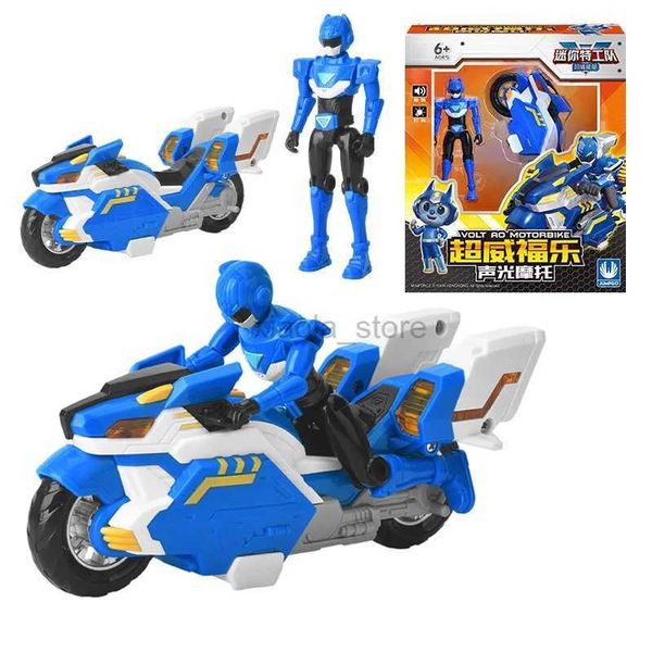 Juguetes de transformación Robots Nuevo Mini Force V Rangers Transformando motocicletas de juguete con estatuilla de luz y sonido Mini Force X Motocicleta de juguete 2400315