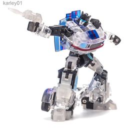 Jouets de transformation Robots Nouveau robot de transformation jouet Newage NA H02T Kagemusha Transparent JAZZ Mini G1 figurine jouet en stock yq240315