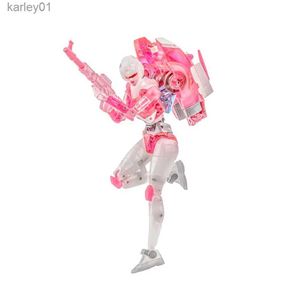 Jouets de transformation Robots Nouveaux jouets de transformation Newage Arcee NA H48T Maschinenmensch Mini G1 version transparente figurine jouet en stock yq240315