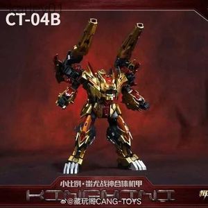 Transformatie speelgoed Robots NIEUW Transformatie CANG-TOYS CT-04B CT04B CY-MINI-04 CHIYOU Kingmini The Sharp Cls Predaking Action Figure Robot Speelgoed yq240315