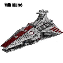 Transformation Toys Robots Star Venator Set Republic Ship Attack Cruiser Model Bakstenen Compatibel 8039 MOC Spaceship Toys for Kids 05042 81044 180013 19077 230811