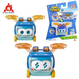 Jouets de transformation Robots Super Wings S5 Super Pet Astra Leo Sunny Transforming Change Expressions With Lights Figurines Anime Kid Toys Cadeau d'anniversaire 230721