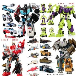 Jouets de transformation Robots Transformation Robot Toys HZX Defensor Bruticus Superion Devastator IDW 5 EN 1 6 EN 1 UN SANS BOÎTE Ensembles Figurine KO 6in1 231218