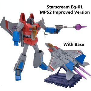 Transformation toys Robots Transformation Eagle EG-01 Starscream EG-01B Thundercracker EG01N Skywarp MP-52 Upgrade EG01 EG01B MP52 Action Figure With Base 230803