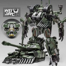 Transformation Toys Robots Transforming Toy 30cm Weijiang M04 Fighting Movie L-Class Leader Niveau Nive Amplified Edition Tank Model Robot Point WX