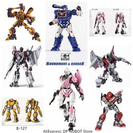 Transformatie speelgoed Robots Trumpeter Transformatie Soundwave Arcee Monteren SMART Kit Mini Pocket Warrior Action Figure Robot Speelgoed Met Doos 230721