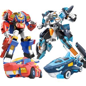 Jouets de transformation Robots Deux Modes Wild Power Mini Force Transformation Robot to Car Toys Figurines d'action Mini Force X Deformation Lion / Shark Toy 230621