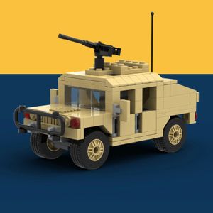 Transformatie speelgoed Robots US Military Vehicle M1025 HUMVEE Bewapening SWAT Modern War Transport Minifigs Bouwstenen Baksteen Speelgoed voor kinderen 231010