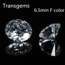 Transgem 1 stuk 6,5 mm F kleurloze en heldere harten en pijlen snijden los steen equivalent diamant ct gewicht 1ct y200620