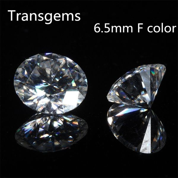 TransGem 1 pièce 6,5 mm F Coeurs et flèches incolores et clairs coupés en pierre en vrac équivalent diamant ct poids 1 ct Y200620
