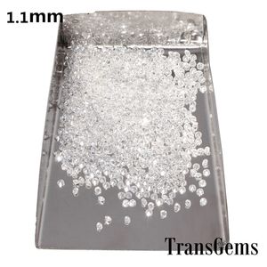 TransGems 1.1mm = 0.005 ct Total 1 CTW F Couleur Certifié Laboratoire Cultivé Moissanite Diamant Perle Lâche Y200620