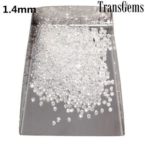TransGems 1.4mm = 0.012 ct Total 1 CTW F Couleur Certifié Lab Grown Moissanite Diamond Loose Bead Y200620