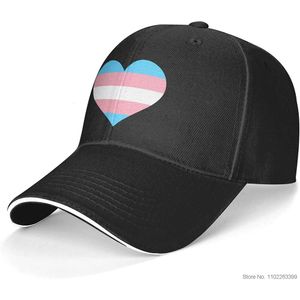 Transgender Pride Vlag Liefde Hart Hoed Transgender LGBT Baseball Cap Rainbow Gay Pride Denim Cap