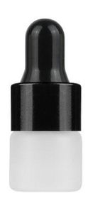 Doorschijnende matglas druppelaar flessenmonster flacon cosmetische etherische oliebrijkers container met glazen oogdruppel 1 2 3 ml