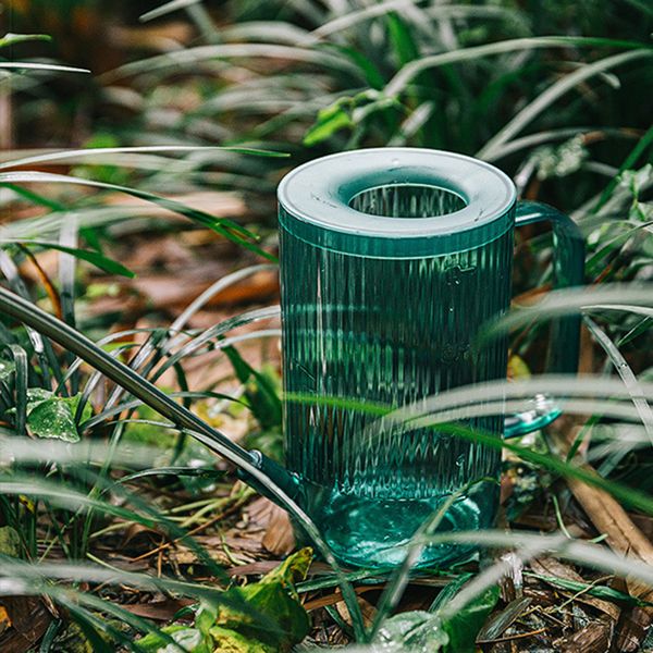 Riego de plantas translúcidas puede diseño de lente de boca larga plantación de macetas de rejillas de flores suministros de jardinería de jardinería en interiores