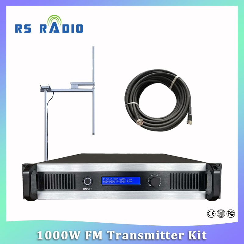 Transmissor fm 1000 watts Transmissor de rádio FM 1000W Kit