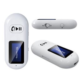 Bluetooth-zender GR05 2-in-1 auto Draadloos handsfree bellen Audio-ontvangerkaart MP3-speler Muziek