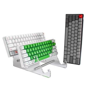 Support de clavier en acrylique transparent plateau de bureau Transparent support de clavier d'ordinateur incliné surélevé