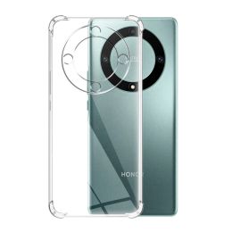 Cas à l'épreuve des chocs de transparence pour Honor Magic 5 6 Lite 4 Pro 90 80 50 Pro TPU Funda pour Honor X8B X9B X7B X8A X9A X7A Téléphone Cover