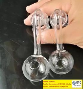 Transparent 14mm s grosse tête pot de combustion En Gros Verre BongsOil Brûleur Tuyaux D'eau En Verre Accessoires De Tuyau De Fumée