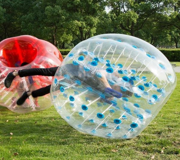 Ballon pare-chocs gonflable Transparent de 5 pieds, 15M de diamètre, boule de frappe humaine, bulle de Football, extérieur, 4199843