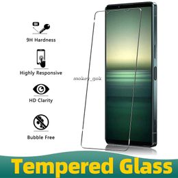 Transparent 9H 2.5D Nuglas Verre De Protection Anti-choc Téléphone Mobile Verre Trempé Pour Sony Xperia 1 5 10 II III IV V Protecteur D'écran