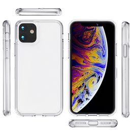 Étuis de téléphone portable en TPU transparent en acrylique transparent pour iPhone 14 13 12 11 Pro Max X XS XR 8 7 6S Plus Samsung Galaxy S20 S21 S22 S23 DHL