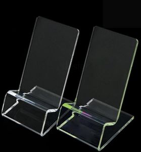 Supports d'écran acrylique transparents monte les supports de comptoir transparent lasercut.