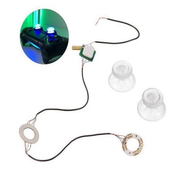 Sticks de pouce lumineux à LED analogique transparent mod Cleot Cap de joystick pour PS4 Xbox One Controller7786550