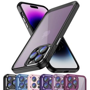 Étui de protection transparent transparent pour téléphone portable avec caméra à couverture complète pour iPhone 15 Pro Max 13 12 11 XS Max 6 7 8 Plus Samsung Galaxy S21 S22 Plus S23 Ultra