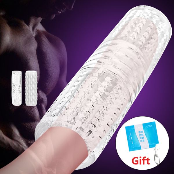 Chatte artificielle transparente pour homme, jouet vaginal de poche pour Masturbation, réaliste, exercice d'endurance pour adulte, produits érotiques