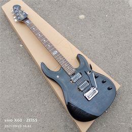 Transparant Black Music Man JP6 Elektrische Gitaar Topkwaliteit John Musicman Petrucci Handtekening 6 Strings Custom Guitarra