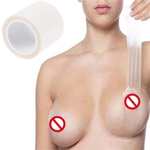 Cinta de levantamiento de senos transparente Moda Body Boob Push Up Sujetador invisible para Big Breas y vestido de mujer
