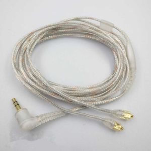 Transparent cable Shure se535 se215 encoded earphone cable audio cable ue900 W40 se425 universal