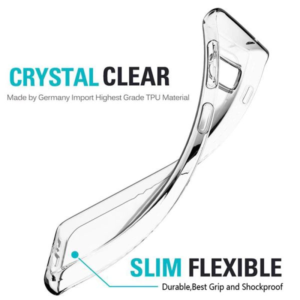 Caso transparente para Samsung Galaxy S10 S9 S8 más 4G 5G Clear Ultra Thin TPU Cubierta Samsung Galaxy Nota 10 9 8 Casos de Pro Lite